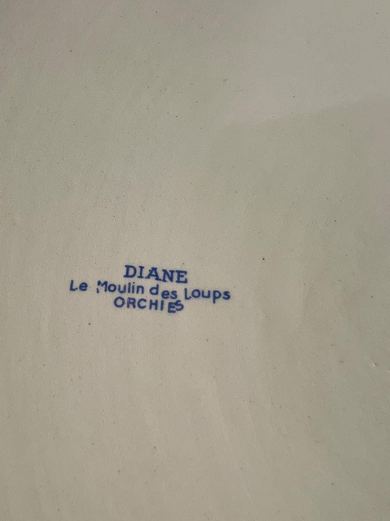 Nécessaire à toilette vintage Moulin des Loups Orchies modèle Diane 4 pièces (broc et cuvette)