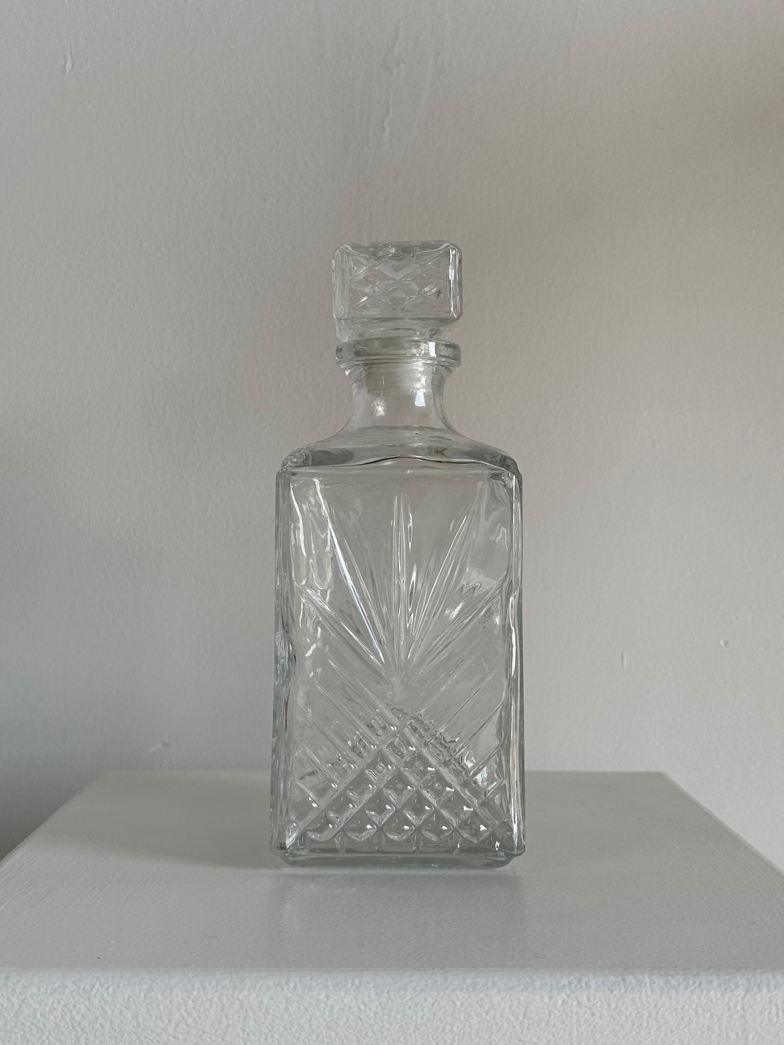 Carafe à whisky en verre H:24cm