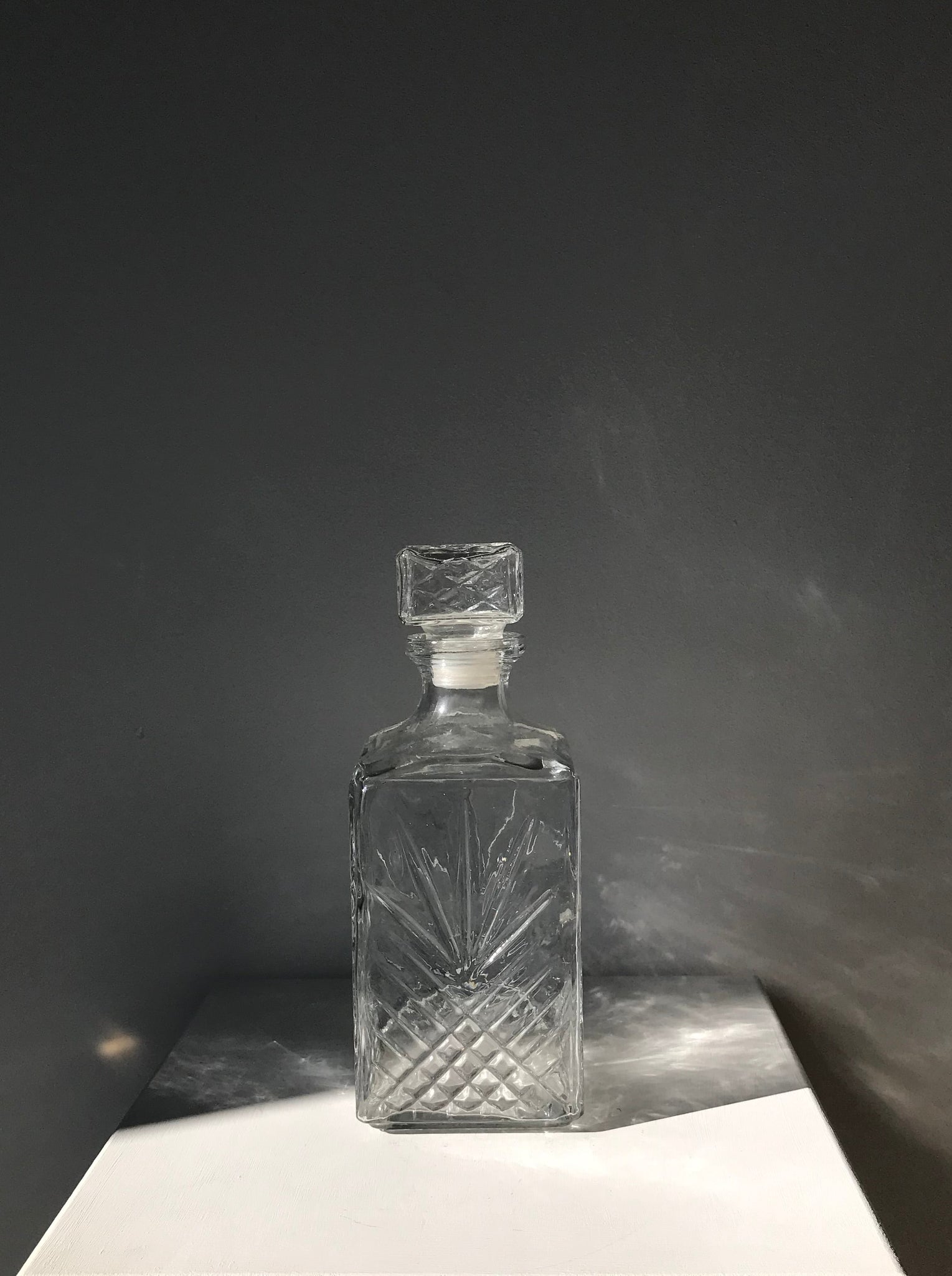 Carafe à whisky en verre H:24cm