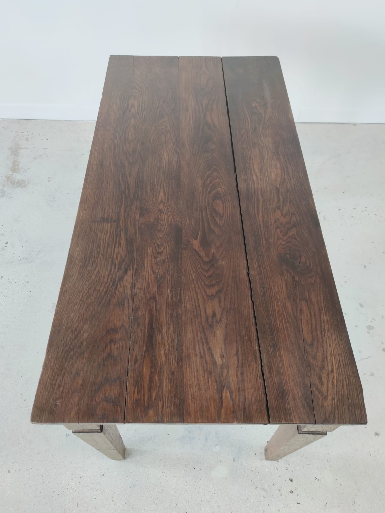 Table de ferme en chêne massif 128 x 63cm