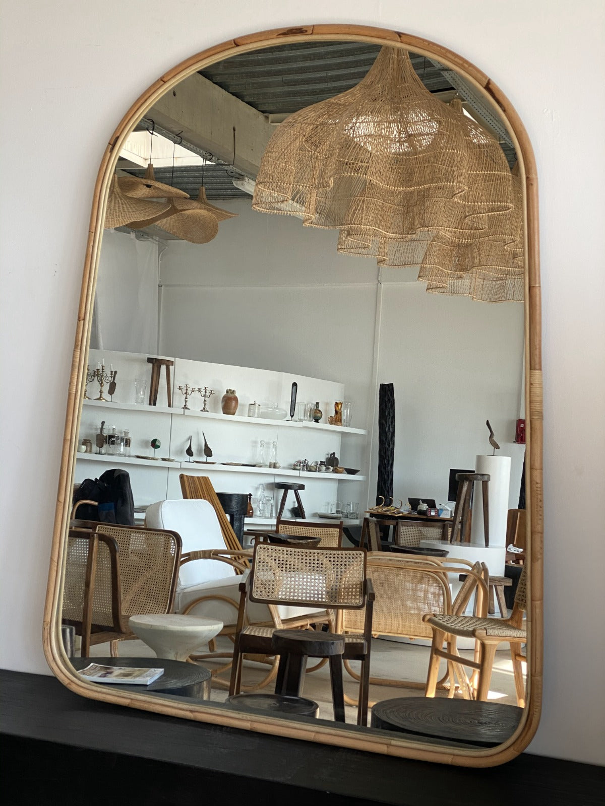 Miroir peinture dorée H:1m68 L:97cm – OfficeObjets