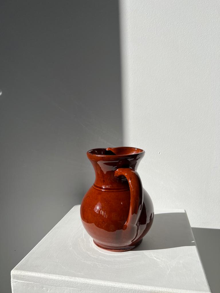Pichet en céramique marron El Brizo H:17cm
