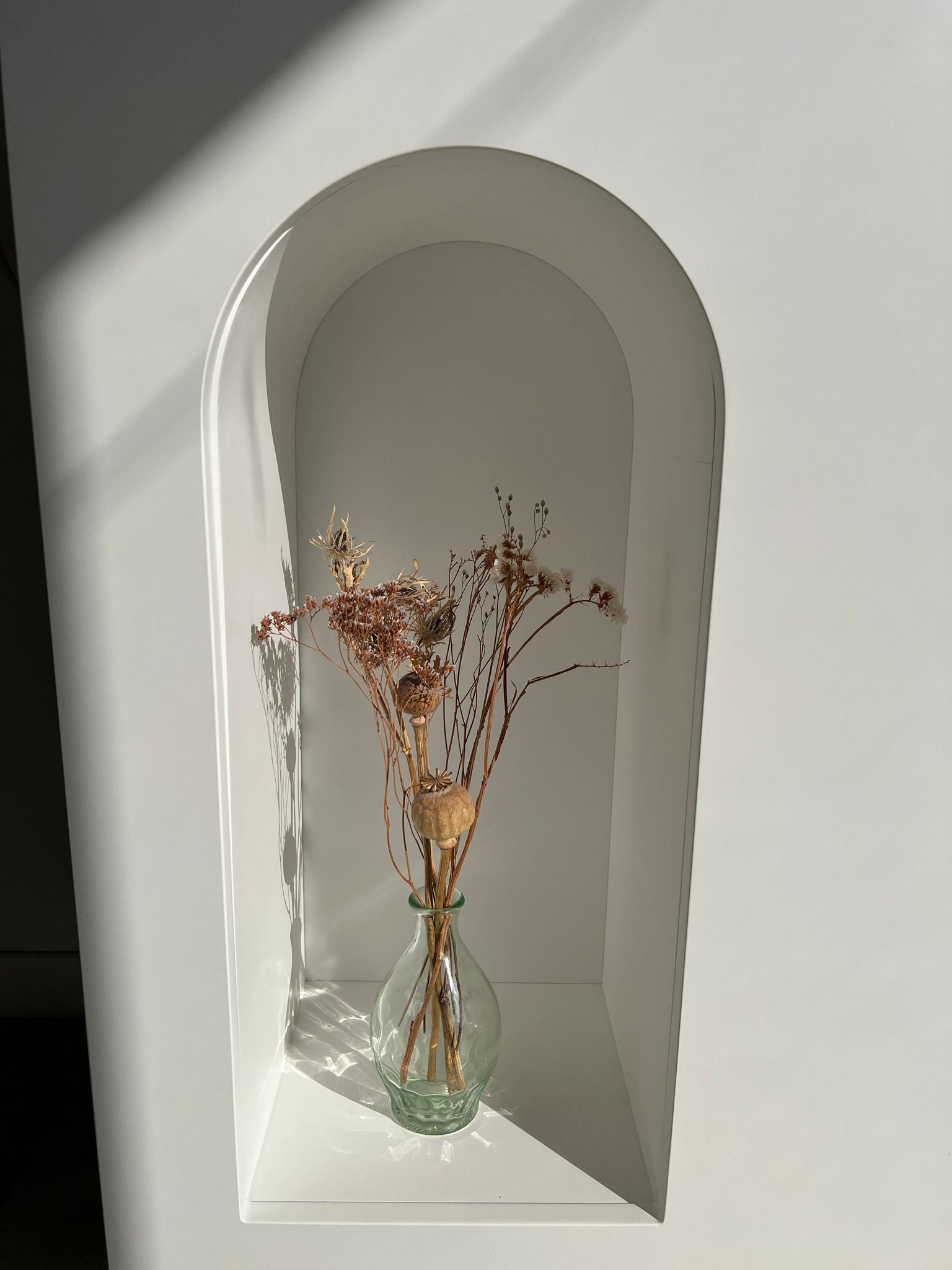 Vase en verre vintage ovoïde 70cl "Modèle déposé" H:23cm