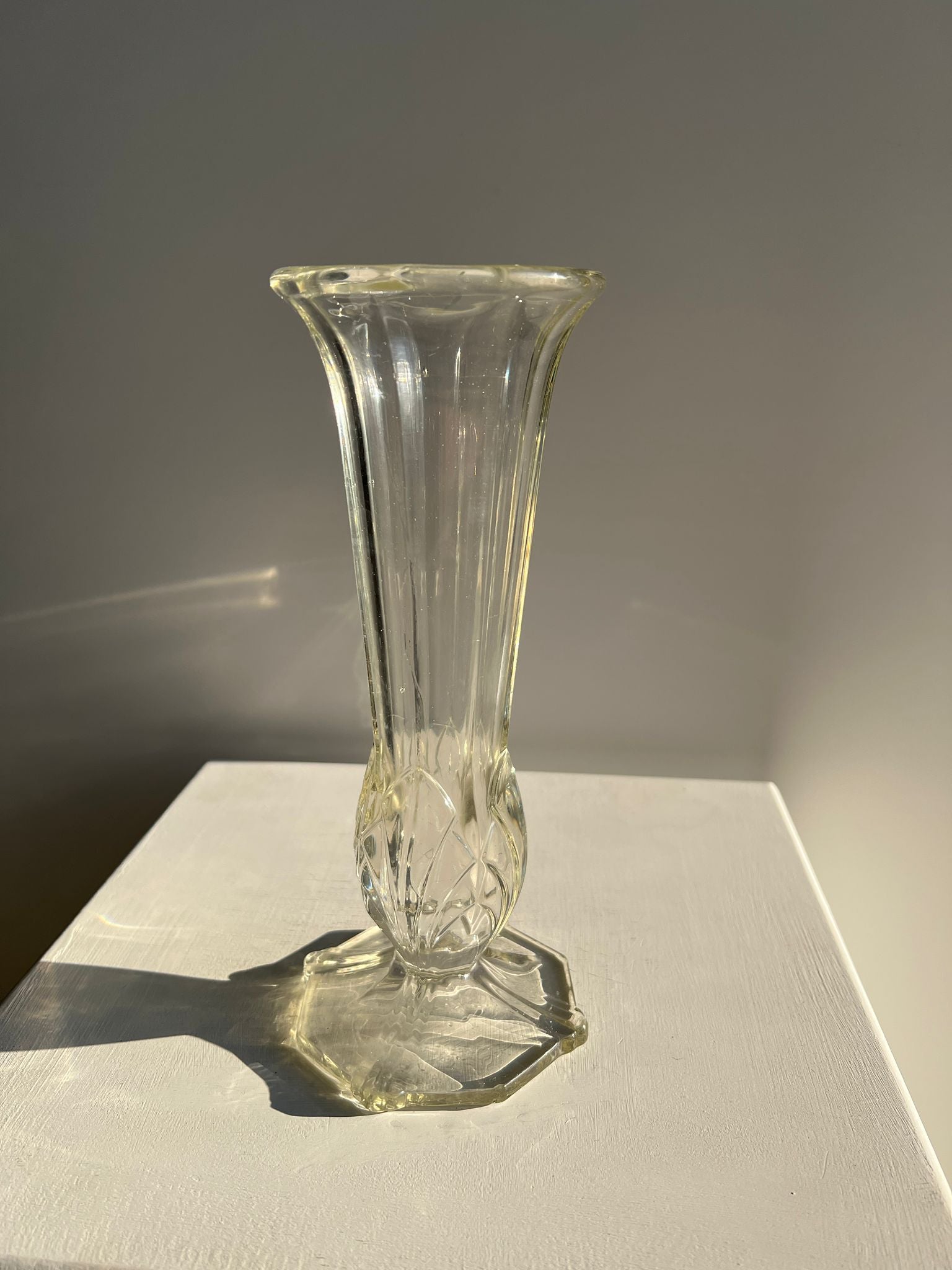 Vase en verre souflé Art Déco H:20cm
