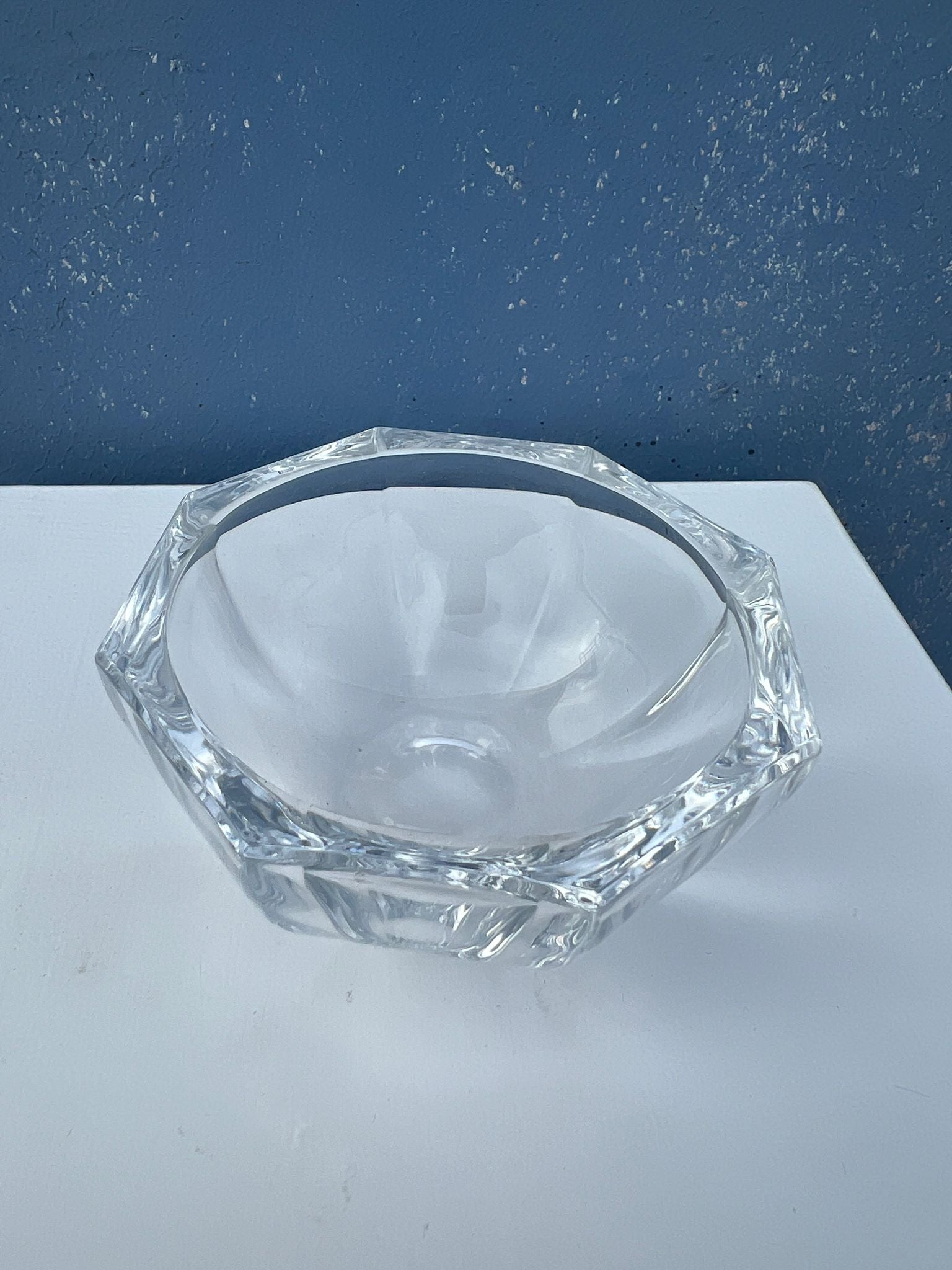 Coupelle en verre octogonale D : 11,5cm